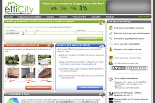 Aperçu visuel du site http://www.efficity.com