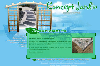 Aperçu visuel du site http://www.conceptjardin72.com