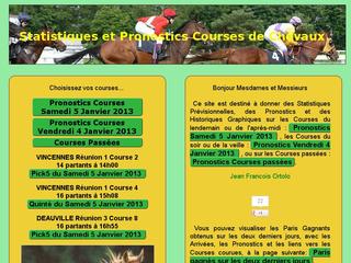 Statistiques Courses de Chevaux - Pronostics-courses.fr
