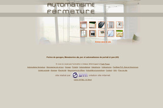 Aperçu visuel du site http://www.automatismes-fermetures.fr
