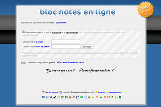 Bloc-notes personnalisé numérique virtuel gratuit en ligne - Blocnotesenligne.com