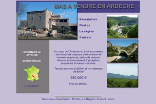 Aperçu visuel du site http://www.mas-a-vendre.fr