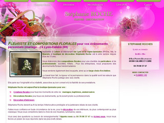 Aperçu visuel du site http://www.stephanie-roche.fr