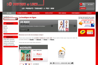 Aperçu visuel du site http://www.la-boutique-en-ligne.com