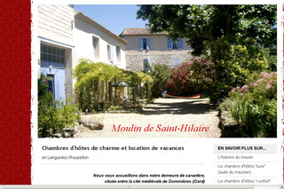 Moulin-de-st-hilaire.com - Chambres d'hôte de charme et location de vacances au moulin de Saint-Hilaire dans le Gard