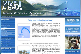 Aperçu visuel du site http://www.viveleau.com