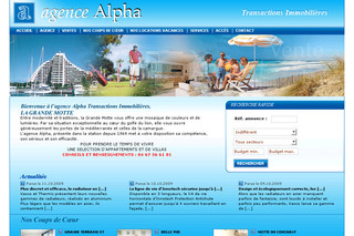 Aperçu visuel du site http://www.transaction-alpha.com