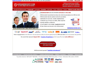 Add & Boost - Référencement de votre site dans les moteurs et annuaires de recherche - Addandboost.com
