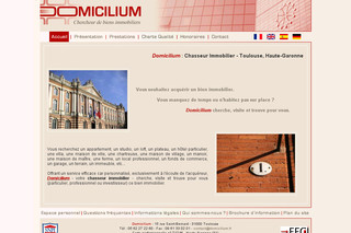 Aperçu visuel du site http://www.domicilium.fr