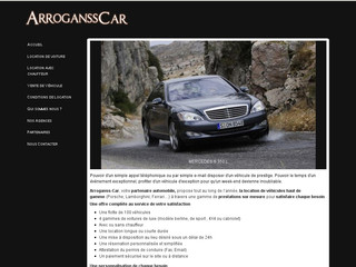 Aperçu visuel du site http://www.arroganss-car.com