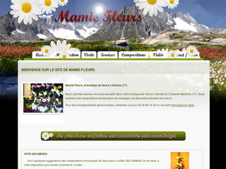 Aperçu visuel du site http://www.mamiefleurs.fr