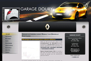 Aperçu visuel du site http://www.garage-doury.com