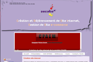 Création et référencement de site Internet - Secaba.fr