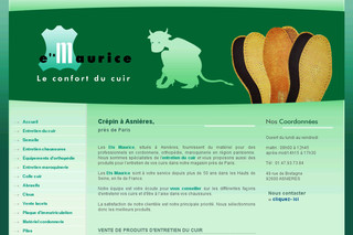 Aperçu visuel du site http://www.confortducuir.fr