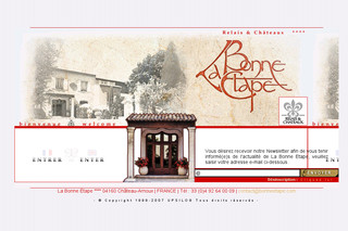 Aperçu visuel du site http://www.bonneetape.com