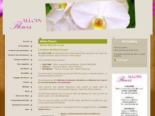 Aperçu visuel du site http://www.alloinfleurs.com