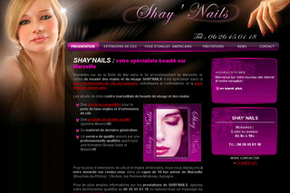 Aperçu visuel du site http://www.shay-nails.fr