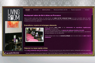 Aperçu visuel du site http://www.restaurant-living-room.com