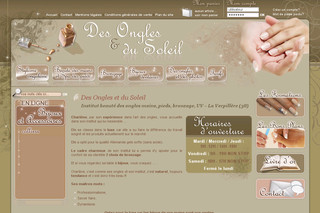 Aperçu visuel du site http://www.des-ongles-et-du-soleil.com