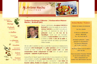 Aperçu visuel du site http://www.jeromemachutraiteur.fr