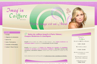 Aperçu visuel du site http://www.imagincoiffure.fr