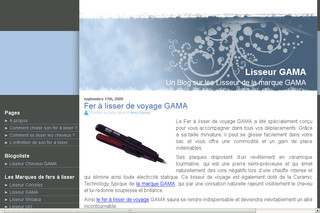 Aperçu visuel du site http://www.lisseur-gama.com/