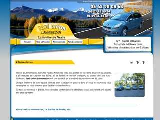 Taxi Union Lannemezan, transport de personnes en Hautes Pyrénées (65) sur Taxi-union-lannemezan.com