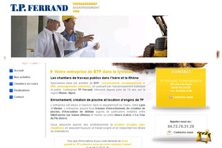 Tpferrand-terrassement.fr - Ferrand Terrassement Assainissement VRD BTP Lyon