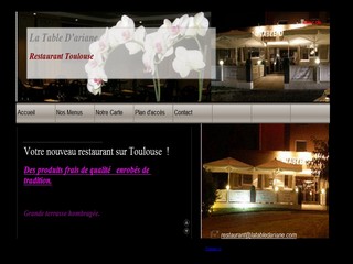 Aperçu visuel du site http://www.restaurant-toulouse-ariane.com
