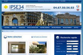 Aperçu visuel du site http://www.venteappartementmontpellier.net