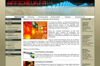 Aperçu visuel du site http://www.afficheur.fr