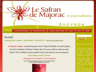 Aperçu visuel du site http://www.lesafrandemajoracenpaysruthenois.fr