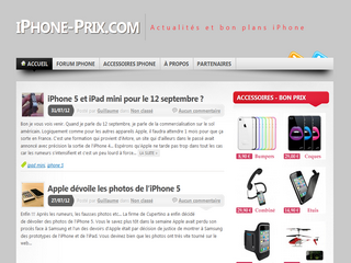 Aperçu visuel du site http://iPhone-prix.com