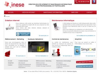 Inese.fr - Gamme complète de services informatiques aux particuliers et aux entreprises