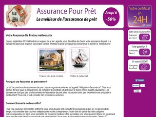 Aperçu visuel du site http://www.assurance-pour-pret.fr