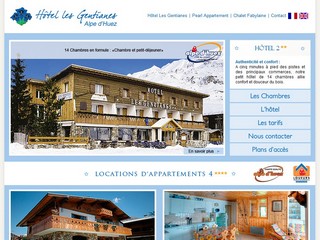 Alpe d'Huez : hôtel Les Gentianes - Alpe-huez-location.com